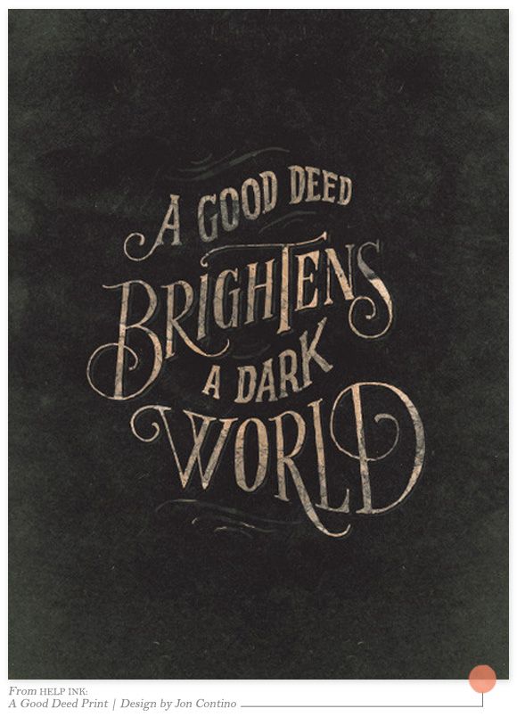 brighten a dark world